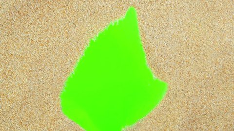Sand on a Green Screen