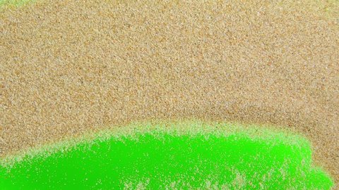 Sand on a Green Screen