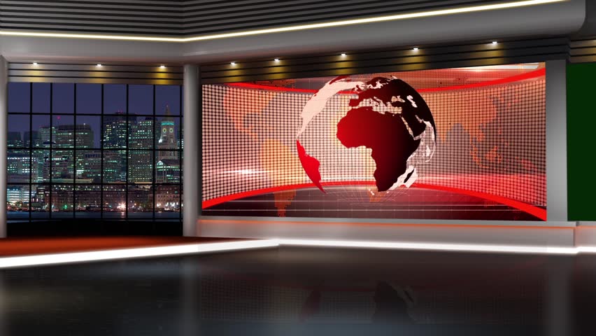 News Tv Studio Set Stock Footage Video 100 Royalty Free Shutterstock