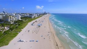 Miami Beach drone footage 4k