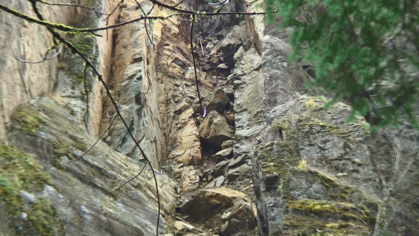 Rocks and the Valley of a Mountain, Cascades