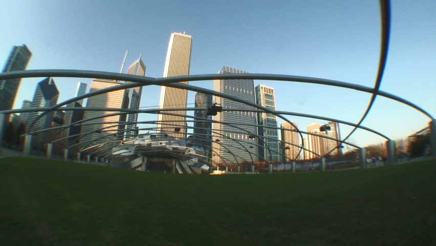 View of Jay Pritzker Pavilion, Millennium Park, Chicago