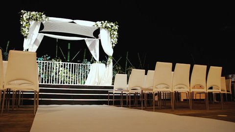 Jewish traditions wedding ceremony. Wedding canopy (chuppah or huppah). A Jewish wedding takes place under a huppah, which symbolizes the new Jewish home being created by the marriage.