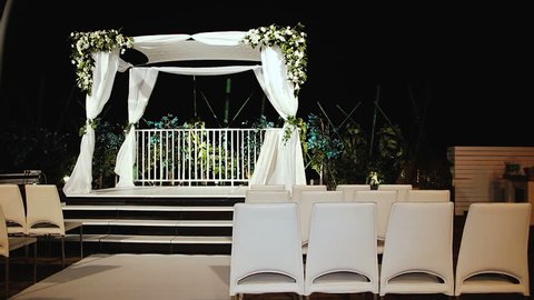 Jewish traditions wedding ceremony. Wedding canopy (chuppah or huppah). A Jewish wedding takes place under a huppah, which symbolizes the new Jewish home being created by the marriage.