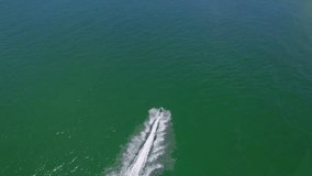 Aerial chase waverunner Miami