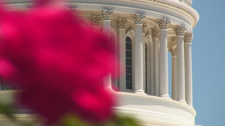 Focus View of State Capitol Building Sacramento California, USA