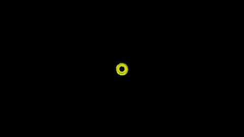 High quality animation of a magical portal, isolated on a black background.
