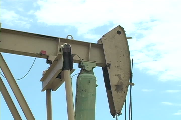 A close-up view of an oil pump. 