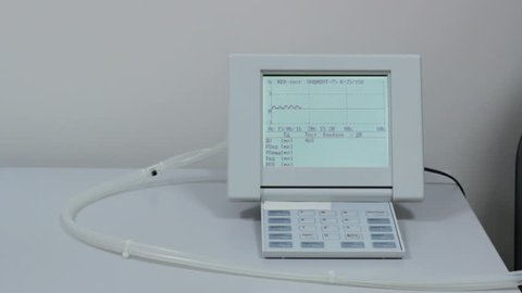 Graph spirometer lung capacity testing machine
