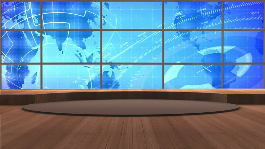 News Tv Studio Set Virtual Green Screen Royalty Free Stock Video Avopix Com