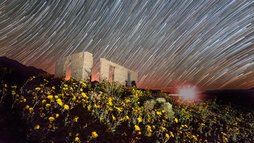 Death Valley Superbloom Startrails