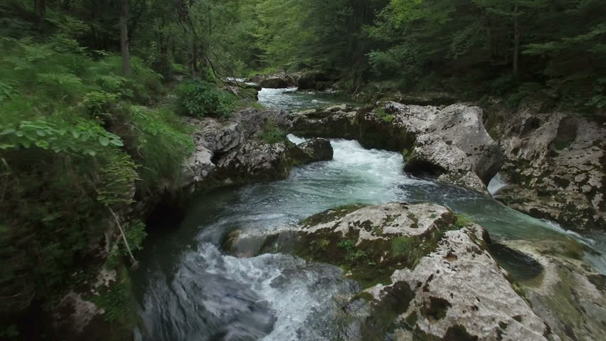 mountine river Mostnica, Slovenia