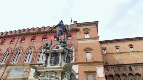 Bologna, Italy, statue of Neptune with Trident