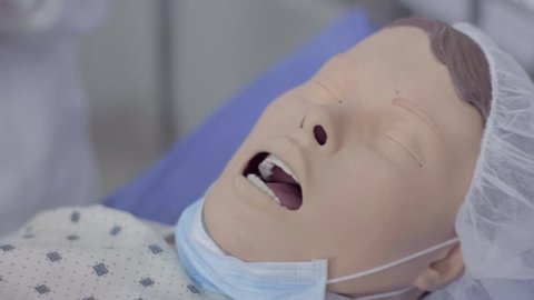 Practice Doll with Oxygen Mask
