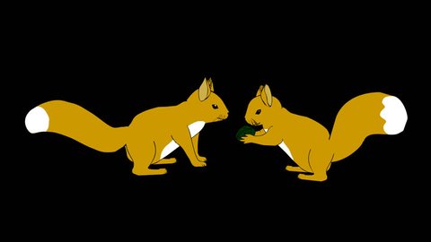 Funny Hand Drawn Animated Squirrel Running Stock Footage Video (100%  Royalty-free) 20101273 | Shutterstock