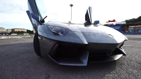 Lamborghini Aventador parked 