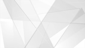 Grey abstract tech geometric polygonal motion background. Video low poly animation Ultra HD 4K 3840x2160