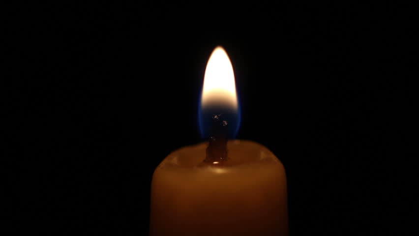 candle is lit. closeup