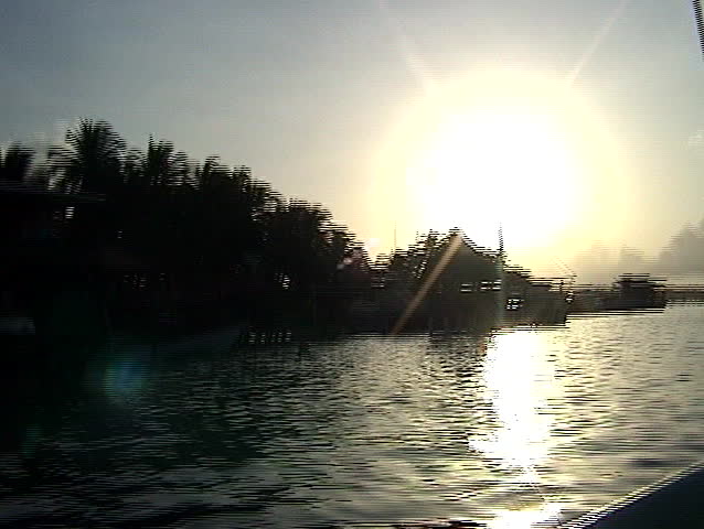 Sunset from the boat