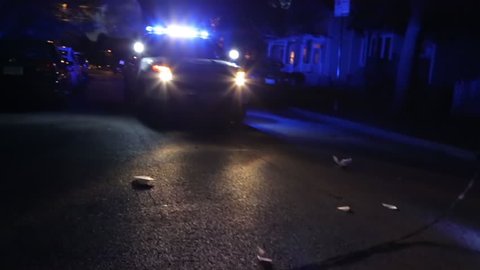 Police Lights Smashed Street Light 4