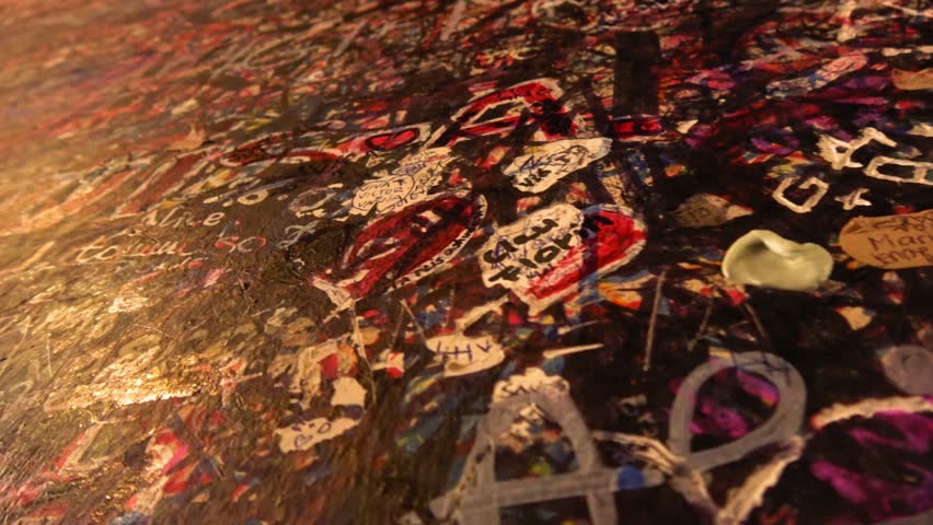 Amazing Love confessions at the wall of Romeo and JulietÂ´s house in Verona Italy