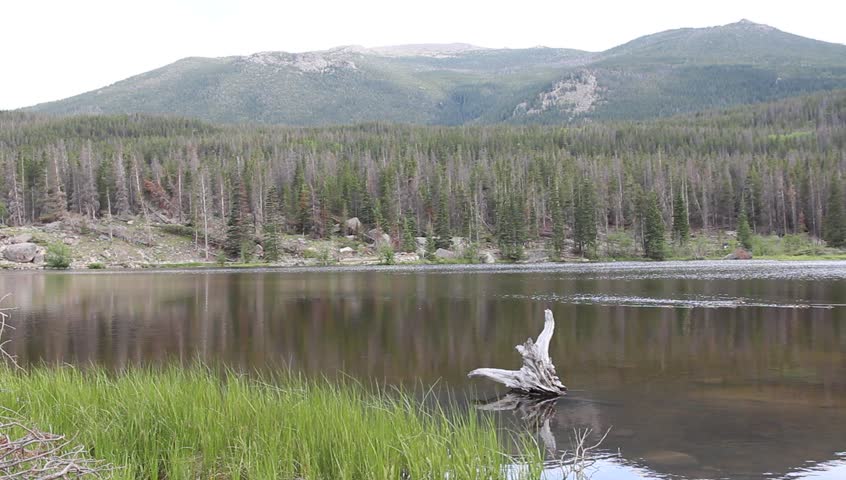 Rocky Mountain National Park in Colorado, USA. Sprague Lake.