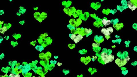 jagged particles hearts