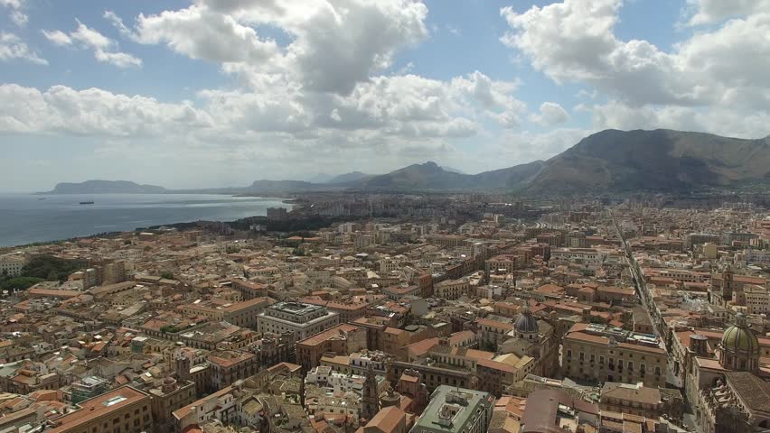 Aerial View of Palermo, Italy