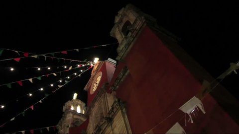 Mexican church in a religious festival