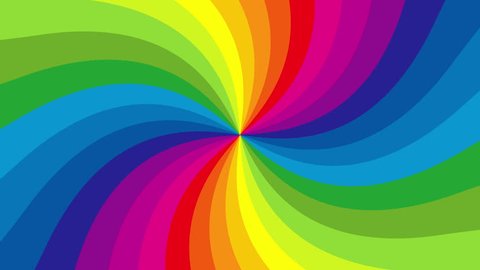 Rotating rainbow swirl. Seamless loop. 4K, UHD, Ultra HD resolution. More color backgrounds available - check my portfolio.