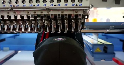 Industrial Embroidery Machine Embroidering Hat