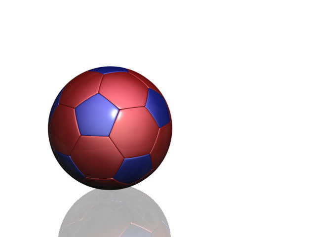 soccer ball with reflection,loop