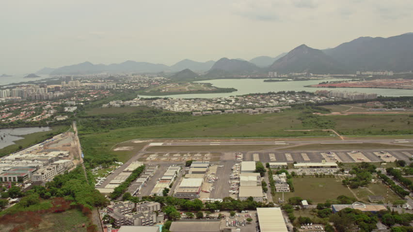 Aerial View of Airport, Rio de Janeiro, Brazil