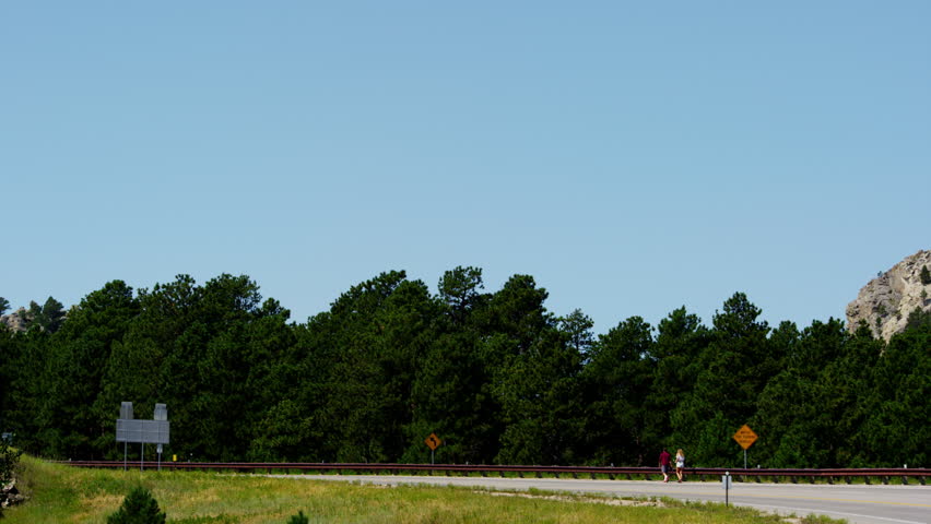 Mount Rushmore National Memorial sculptured in granite USA