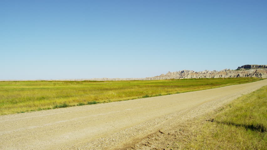 National Park sign Badlands South Dakota Landscape, buttes, USA