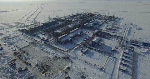 3 in 1. Bovanenkovo field. Aerial view. Part 5.