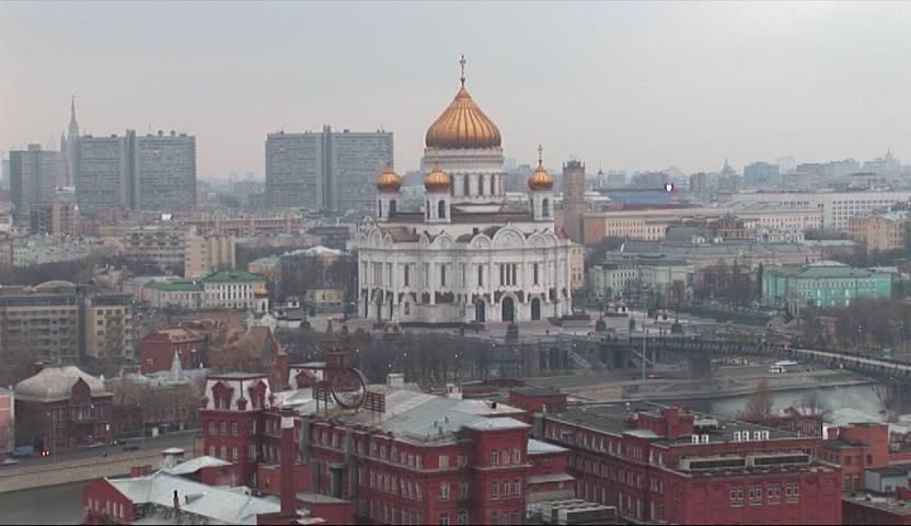 Cathedral of Christ the Savior by day, Moscow, Russia