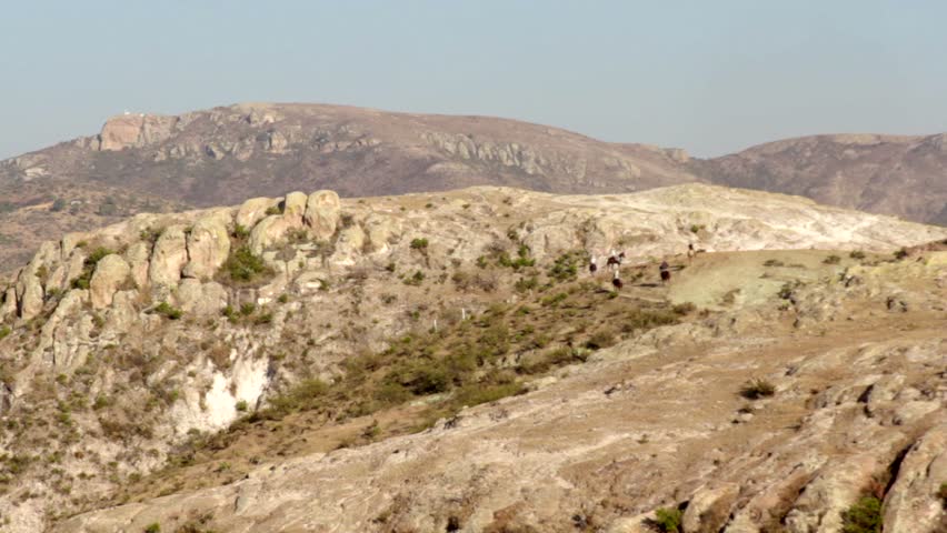 Horse expedition in Sierra of Mexico