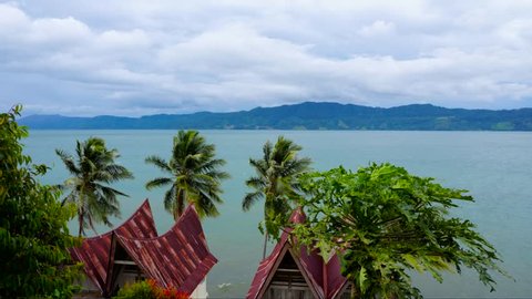 Timelapse of Toba lake from Samosir island, North Sumatra, Indonesia