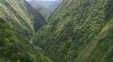 Aerial of Hamakua Coast Valley, Hawaii