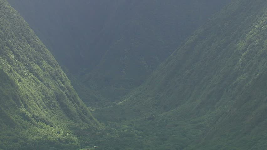 Aerial of Waipio Valley, Hawaii