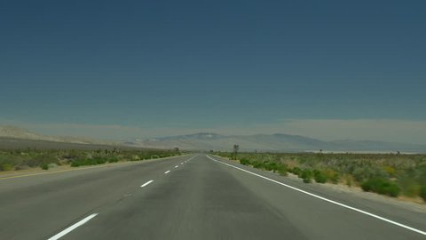 summer day california desert road trip panorama 4k usa