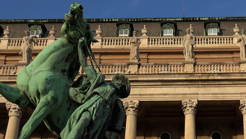 The monument, a sculpture in Budapest. Hungary.