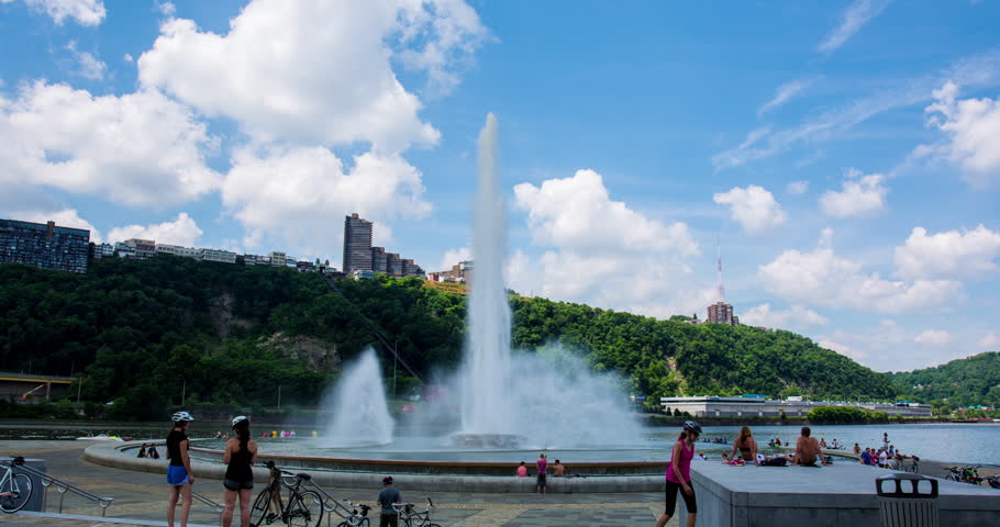 Point State Park Fountain Hyperlapse in 4K.