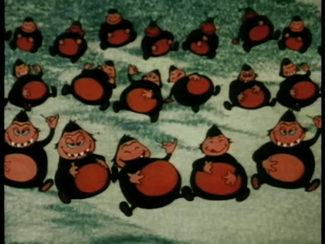 Chubby ants rubbing their full stomachs