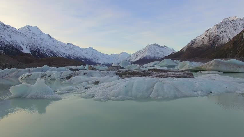 Ice Glaciers New Zealand Snow Alps Mount Cook