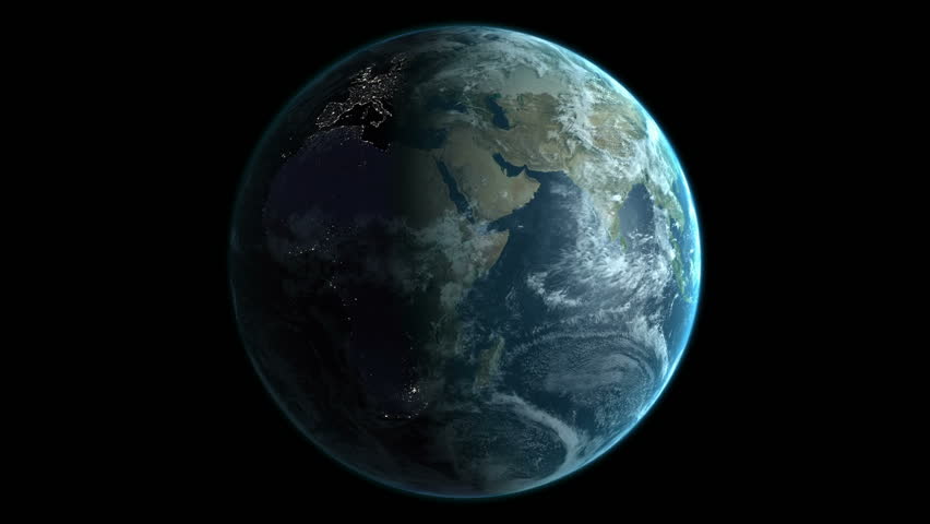 earth spinning animations