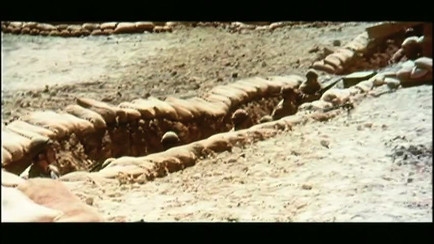 Zoom Out Soldiers Hiding in Stock Footage Video (100 Royaltyfree