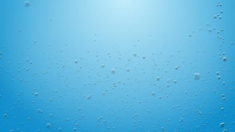 Bubbles in blue water. Good for background