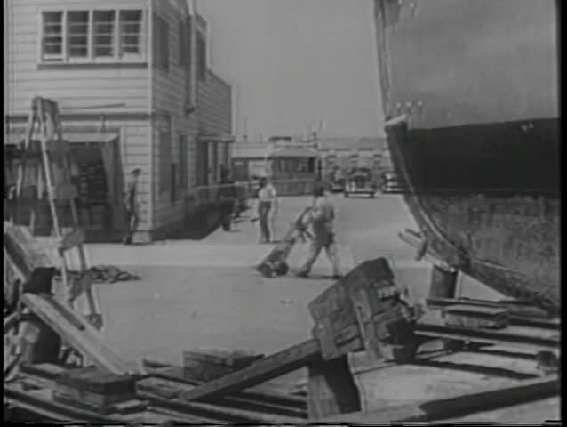 Car driving into port